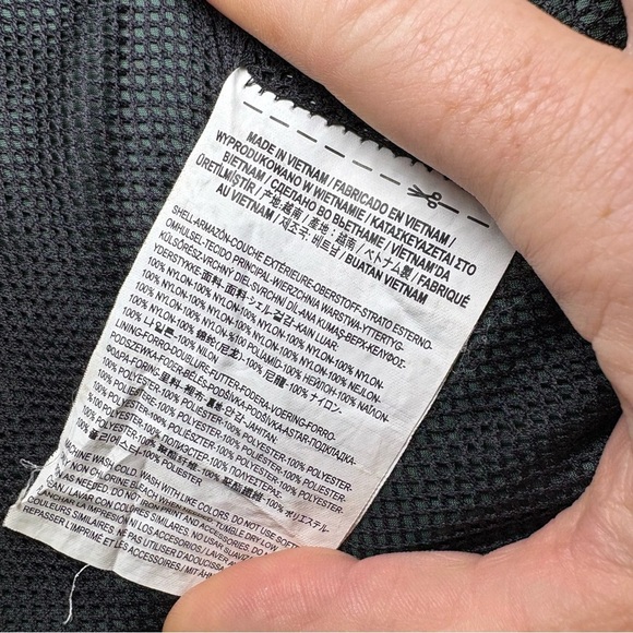 Vans Kids Garnett Windbreaker Jacket Green Black Full Zip Hooded Skate Snow Punk - Picture 11 of 11